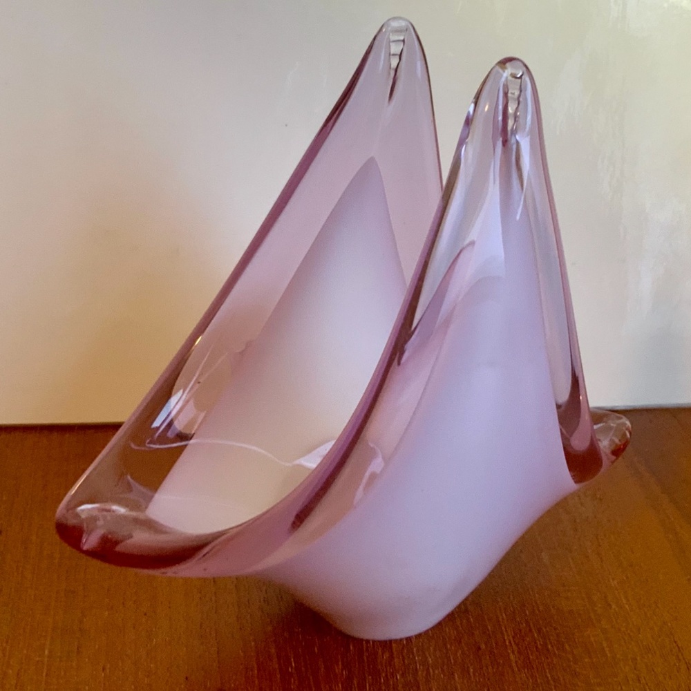 VAN Lavorazione “Mery Bonboniere” napkin holder. VTG Murano style art glass - Picture 4 of 5